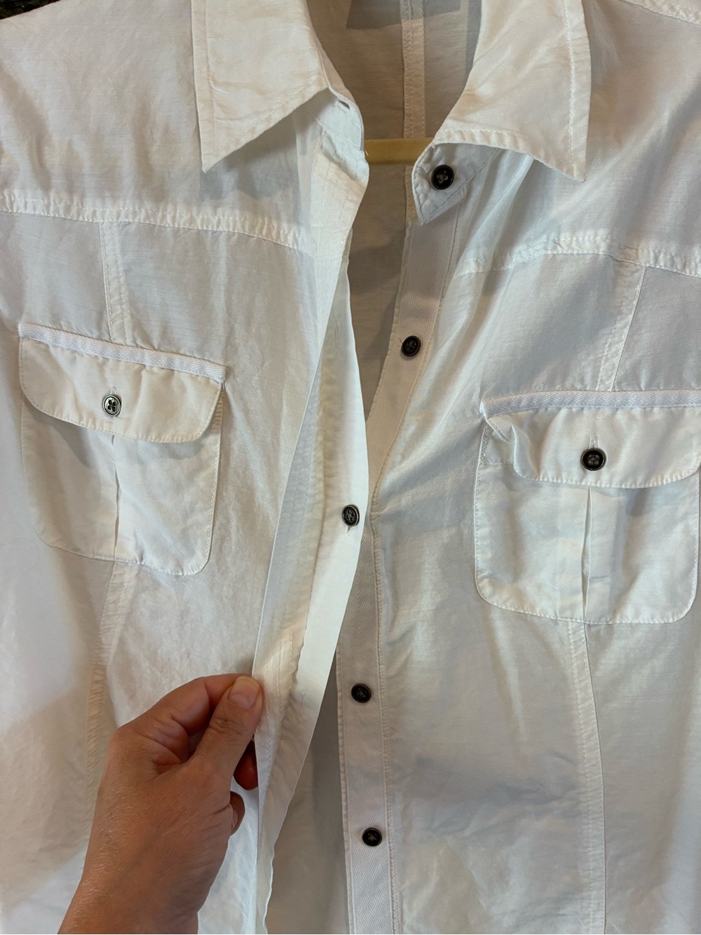 Chicos Button Down Blouse - Picture 2 of 5